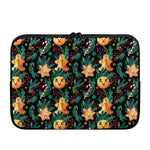 Watercolor Gingerbread Pattern Print Laptop Sleeve