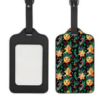 Watercolor Gingerbread Pattern Print Luggage Tag