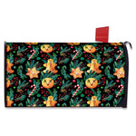 Watercolor Gingerbread Pattern Print Mailbox Cover