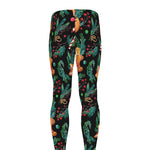 Watercolor Gingerbread Pattern Print Men's leggings