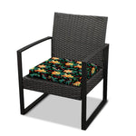 Watercolor Gingerbread Pattern Print Outdoor Seat Cushion Cover