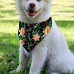 Watercolor Gingerbread Pattern Print Over The Collar Dog Bandana