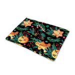 Watercolor Gingerbread Pattern Print Pet Cooling Mat Cover