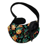 Watercolor Gingerbread Pattern Print Pet Sling Carrier