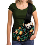 Watercolor Gingerbread Pattern Print Pet Sling Carrier