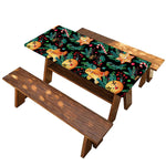 Watercolor Gingerbread Pattern Print Picnic Table Cover