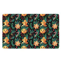 Watercolor Gingerbread Pattern Print Polyester Doormat