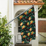 Watercolor Gingerbread Pattern Print Polyester Flag