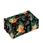 Watercolor Gingerbread Pattern Print Rectangle Tissue Box Cover