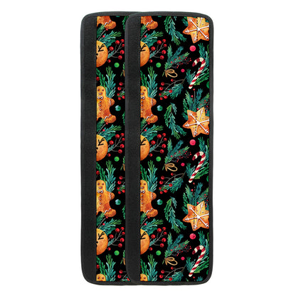 Watercolor Gingerbread Pattern Print Refrigerator Handle Covers