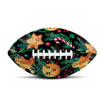 Watercolor Gingerbread Pattern Print Rugby Ball