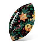 Watercolor Gingerbread Pattern Print Rugby Ball