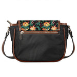 Watercolor Gingerbread Pattern Print Saddle Bag