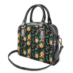 Watercolor Gingerbread Pattern Print Shoulder Handbag