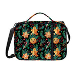 Watercolor Gingerbread Pattern Print Shoulder Strap Bible Bag
