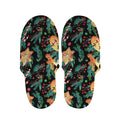 Watercolor Gingerbread Pattern Print Slippers
