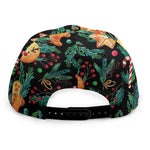 Watercolor Gingerbread Pattern Print Snapback Cap