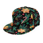Watercolor Gingerbread Pattern Print Snapback Cap