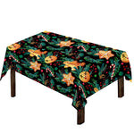 Watercolor Gingerbread Pattern Print Tablecloth
