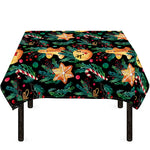 Watercolor Gingerbread Pattern Print Tablecloth