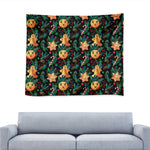 Watercolor Gingerbread Pattern Print Tapestry
