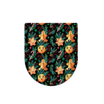 Watercolor Gingerbread Pattern Print Toilet Lid Cover