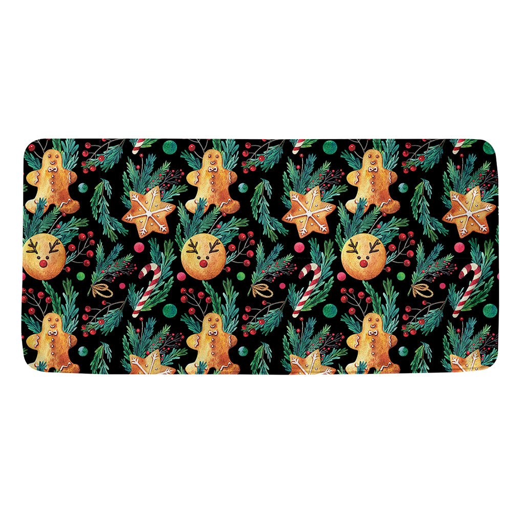 Watercolor Gingerbread Pattern Print Towel