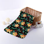 Watercolor Gingerbread Pattern Print Towel