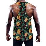 Watercolor Gingerbread Pattern Print Training Tank Top