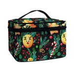Watercolor Gingerbread Pattern Print Travel Makeup Bag