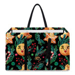 Watercolor Gingerbread Pattern Print Utility Tote Bag