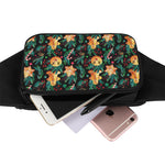 Watercolor Gingerbread Pattern Print Waist Bag