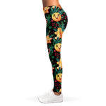 Watercolor Gingerbread Pattern Print Women's Leggings