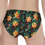 Watercolor Gingerbread Pattern Print Women's Panties