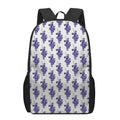 Watercolor Grape Pattern Print 17 Inch Backpack