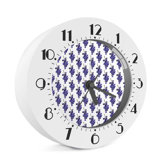 Watercolor Grape Pattern Print Alarm Clock