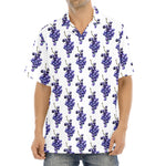 Watercolor Grape Pattern Print Aloha Shirt