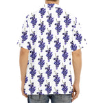Watercolor Grape Pattern Print Aloha Shirt