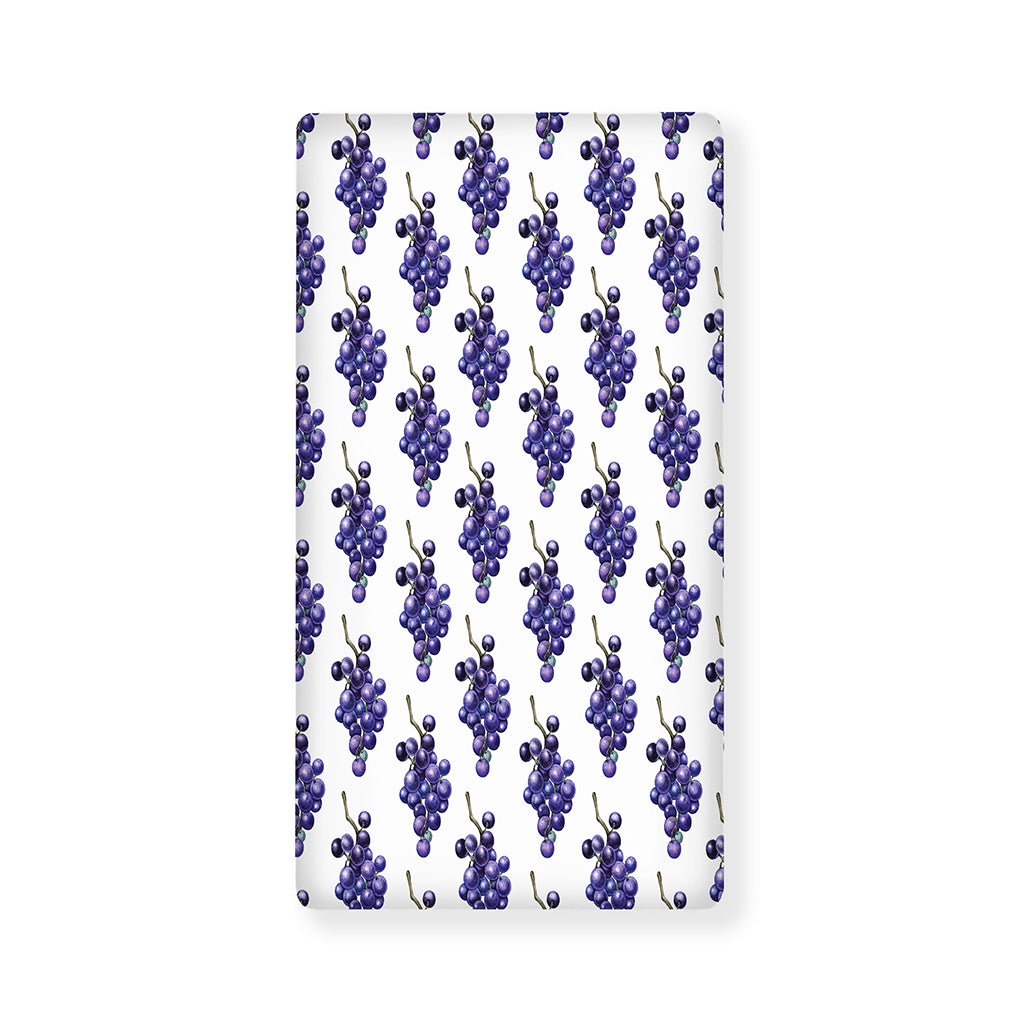 Watercolor Grape Pattern Print Baby Crib Sheet
