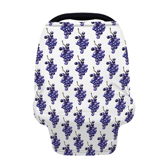 Watercolor Grape Pattern Print Baby Seat Cover