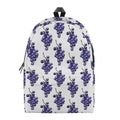 Watercolor Grape Pattern Print School Backpack