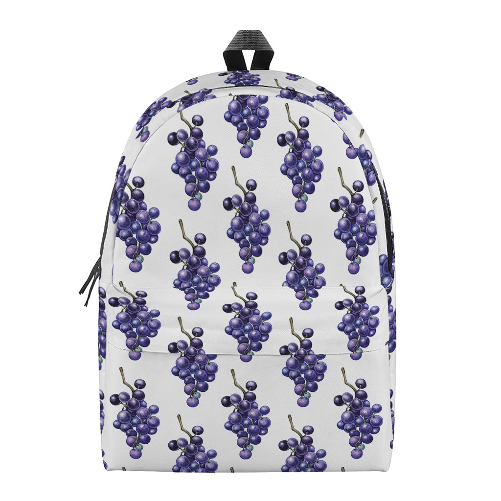 Watercolor Grape Pattern Print Backpack