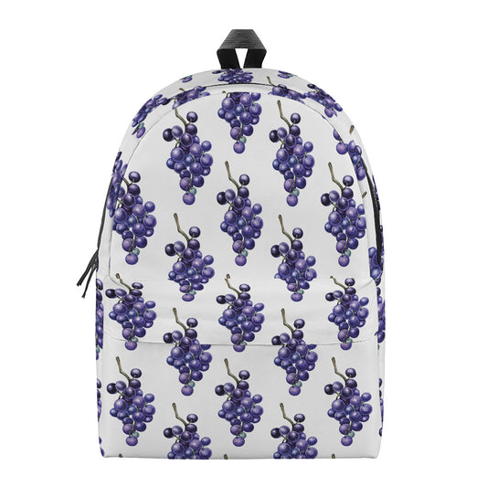Watercolor Grape Pattern Print Backpack
