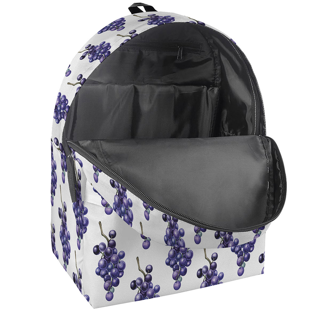 Watercolor Grape Pattern Print Backpack