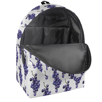 Watercolor Grape Pattern Print Backpack