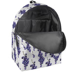 Watercolor Grape Pattern Print Backpack