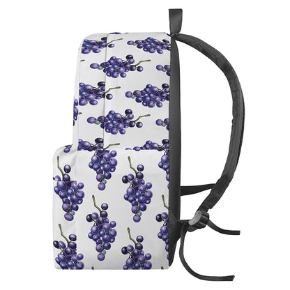 Watercolor Grape Pattern Print Backpack