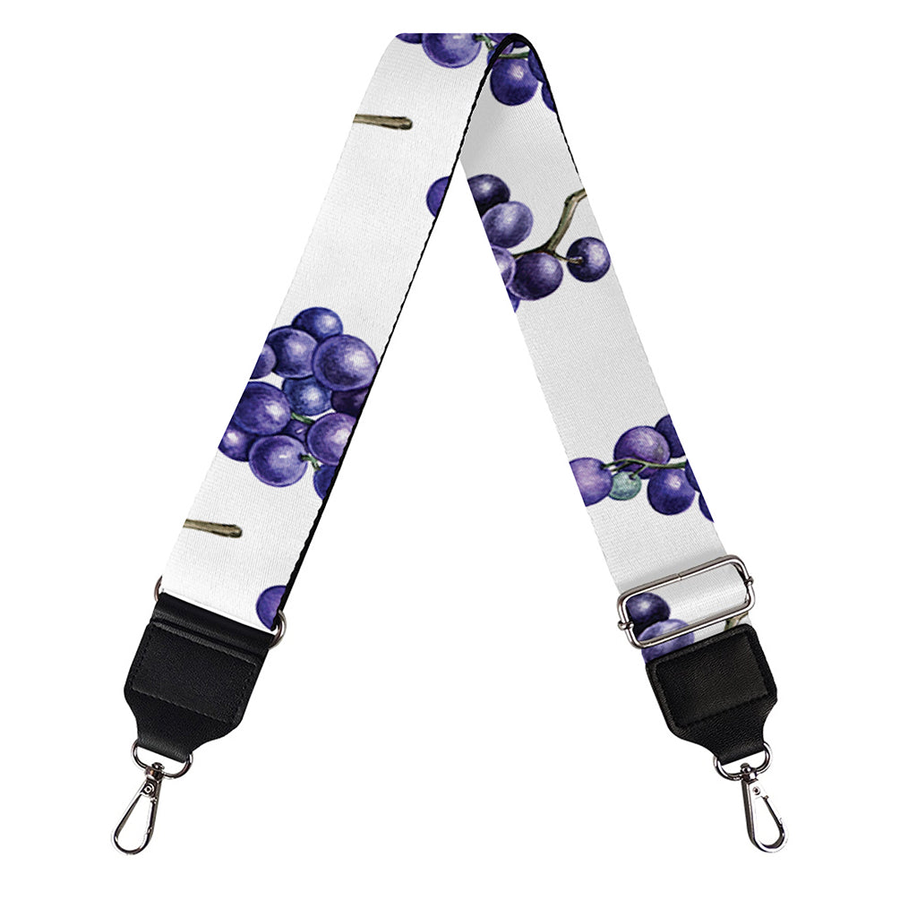 Watercolor Grape Pattern Print Bag Strap