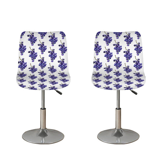 Watercolor Grape Pattern Print Bar Stool Covers