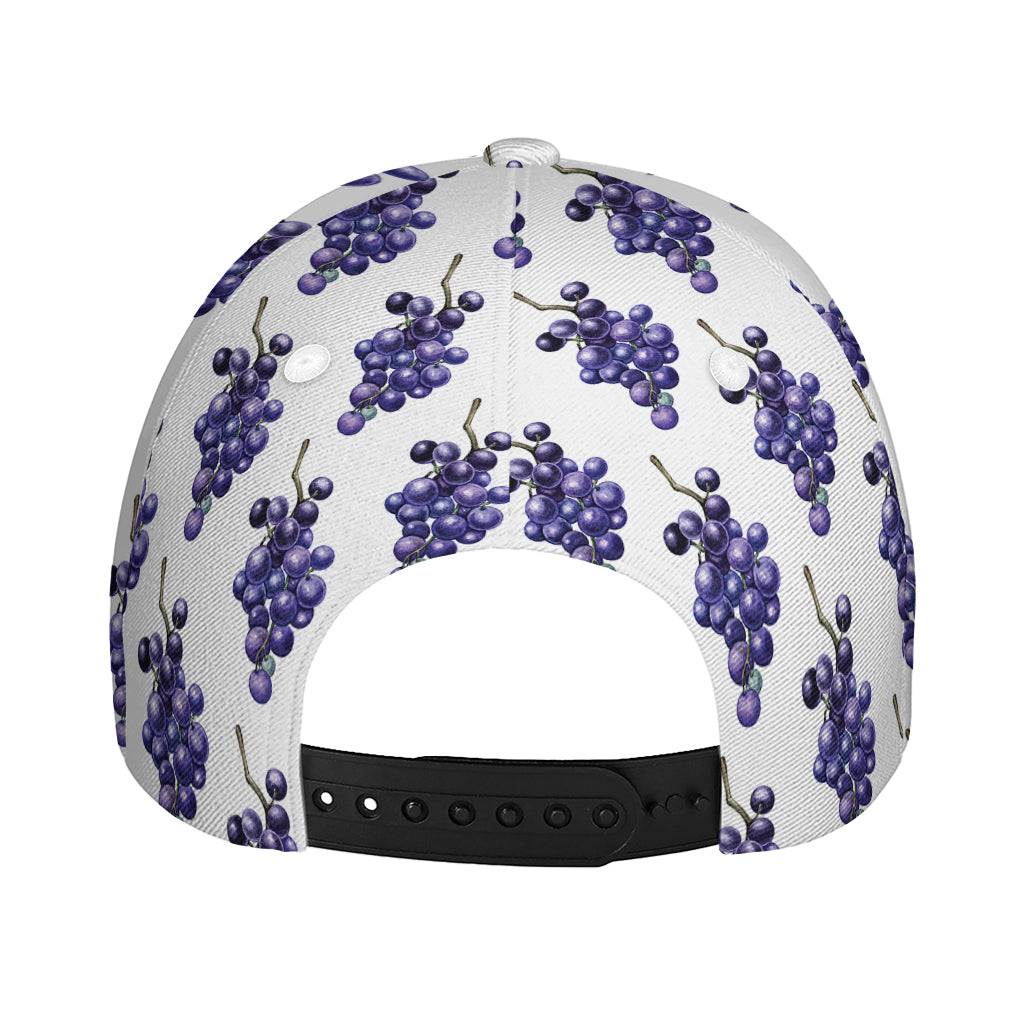 Watercolor Grape Pattern Print Baseball Cap